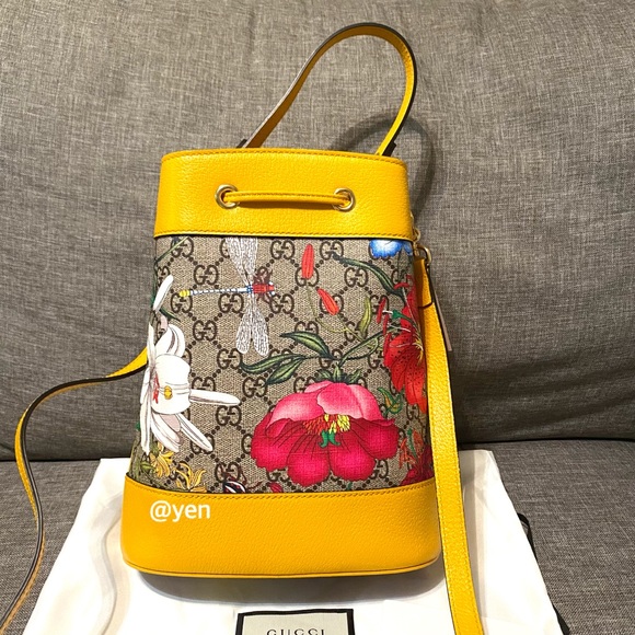 Gucci multicolor Ophidia with GG Supreme Floral crossbody bag - Picture 11 of 17